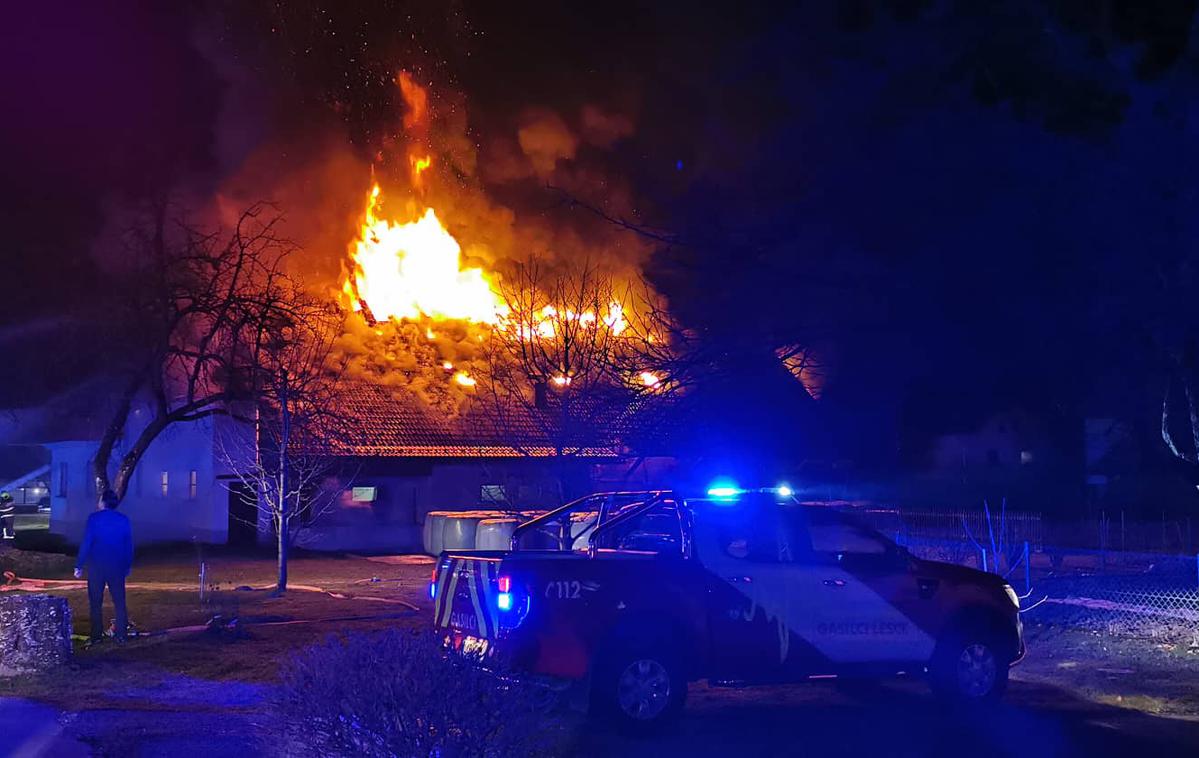 požar Radovljica | Foto PGD Begunje na Gorenjskem