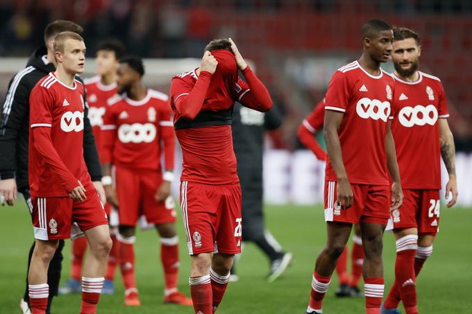 Nogometaši Standarda niso skrivali razočaranja po nepričakovanem remiju, saj so še globoko v sodnikovem podaljšku vodili z 2:0. | Foto: Guliverimage/Vladimir Fedorenko