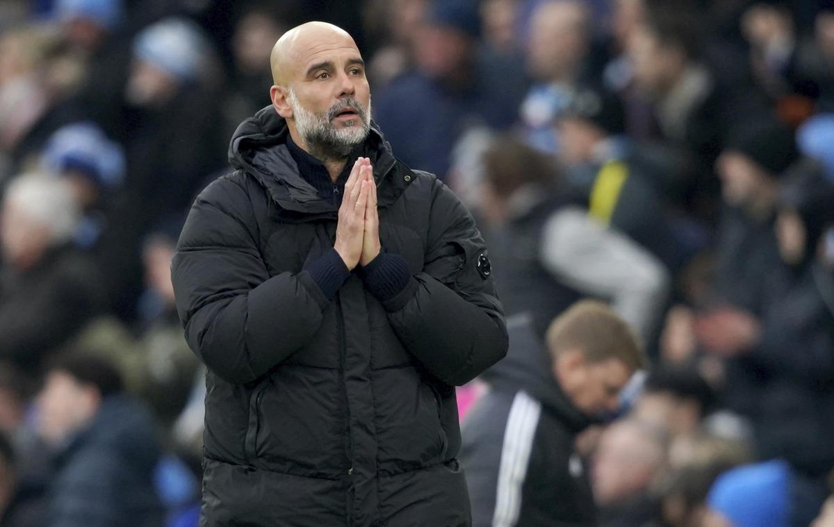 Manchester City Pep Guardiola | Pep Guardiola pravi, da imajo proti Realu samo en odstotek možnosti za napredovanje. | Foto Guliverimage