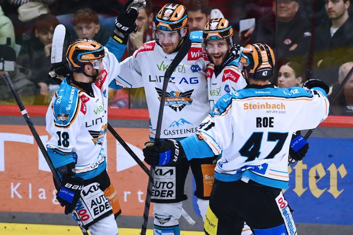 Black Wings Linz | Linz, ki je še v nedeljo igral sedmo tekmo četrfinala, je po podaljšku prišel do polfinalne zmage nad Celovcem. | Foto EC-KAC/Florian Pessentheiner