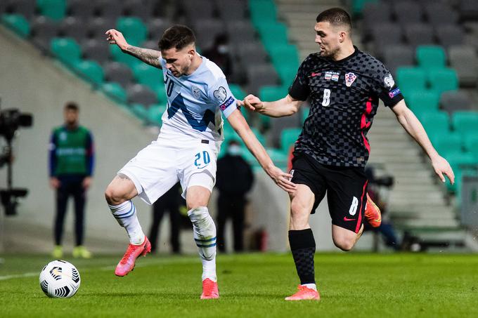 Mateo Kovačić je podobno kot Luka Modrić prejšnji mesec s Hrvaško ostal praznih rok v Ljubljani, zdaj pa je od nastopa v finalu lige prvakov oddaljen le še en korak. | Foto: Grega Valančič/Sportida