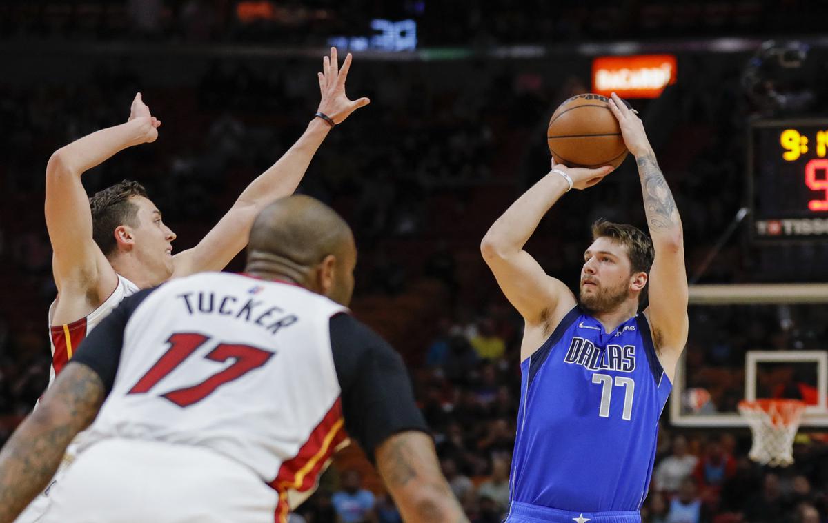 Miami Dallas Dončić | Odkar je Kristaps Porzingis zapustil Dallas, Luka Dončić na tekmo dosega v povprečju 39 točk! | Foto Reuters