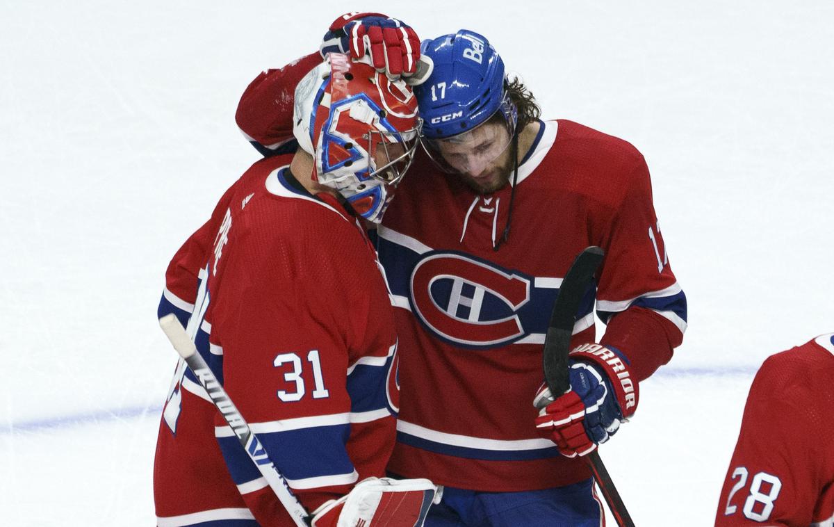 Montreal Canadiens Vegas Golden Knights | Junaka velike zmage Montreala. Vratar Carey Price, ki je zaustavil 43 strelov, in Josh Anderson, ki je najprej izsilil podaljšek, nato pa odločil zmagovalca. | Foto Guliverimage