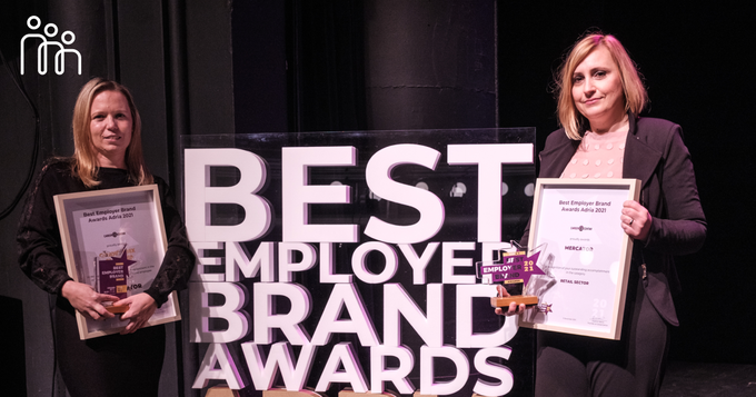 Mercatorjev projekt znamke delodajalca prejel nagrado Best Employer Brand Awards Adria 2021 v kategorijah Grand Prix Slovenia in Retail sector.  | Foto: 