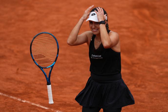 Camila Osorio | Kolumbijka Camila Osorio ni mogla verjeti, da je premagala Caroline Garcia. | Foto Reuters