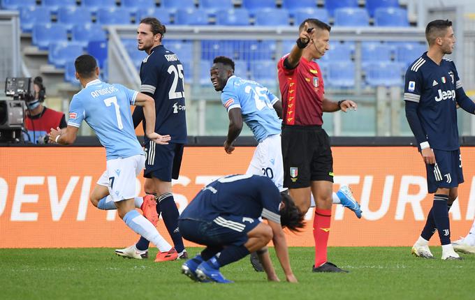 Lazio je izenačil v izdihljajih sodnikovega podaljška po zaslugi zadetka 32-letnega Ekvadorca Felipeja Caiceda. | Foto: Reuters