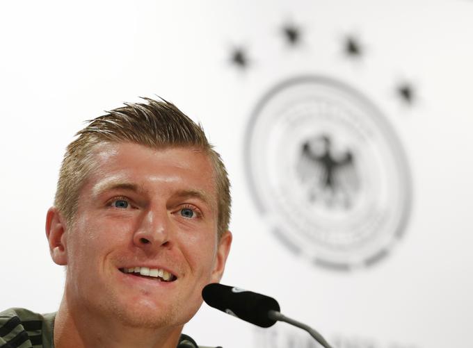 Toni Kroos je pred četrtfinalnim dvobojem dobro razpoložen. | Foto: Reuters