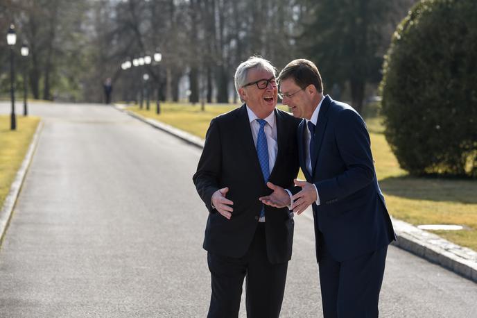 Juncker in Cerar | Foto STA