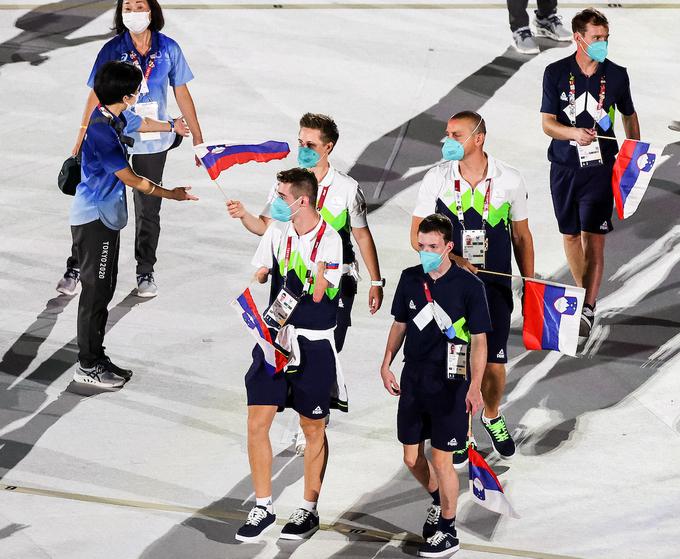 Letos avgusta na odprtju paralimpijskih iger v Tokiu, ki se jih je udeležil kot pomočnik Jane Čander, trenerke paraplavalca Tima Žnidaršiča Svenška. | Foto: Vid Ponikvar