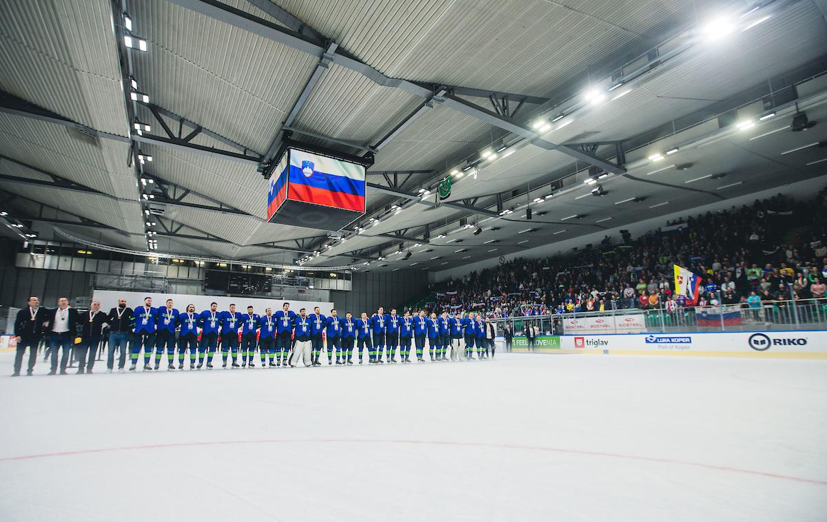 Slovenija Južna Koreja Hokej Reprezentanca | Slovenci so si lani pred domačim občinstvom priigrali igranje na svetovnem prvenstvu elite, ki ga bodo v Rigi odprli v soboto. | Foto Grega Valančič/Sportida