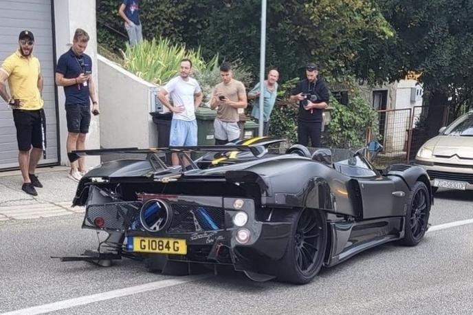 Pagani zonda | Razbita pagani zonda na ulicah Zagreba.