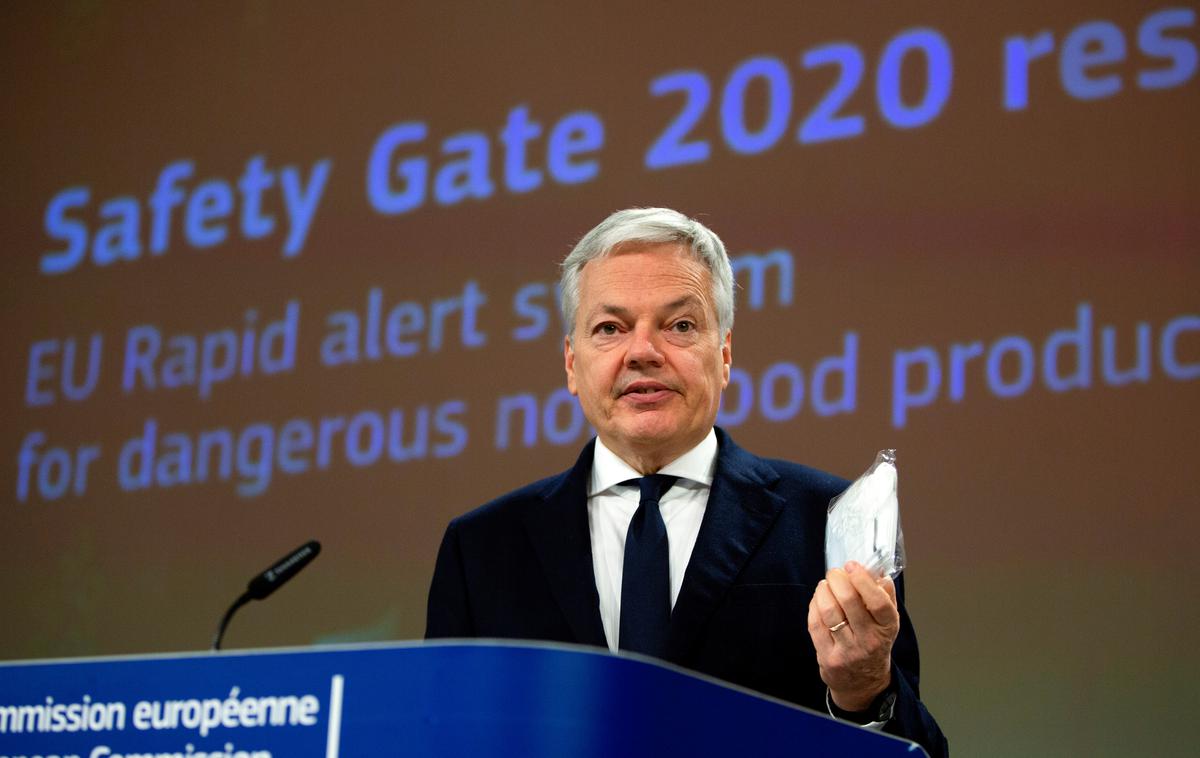 Safety Gate | Poročilo je predstavil evropski komisar za pravosodje Didier Reynders. | Foto Reuters