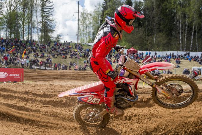 Tim Gajser je bil v prvi vožnji osmi, v drugi šesti, kar je zadoščalo za skupno šesto mesto. | Foto: Honda Pro Racing