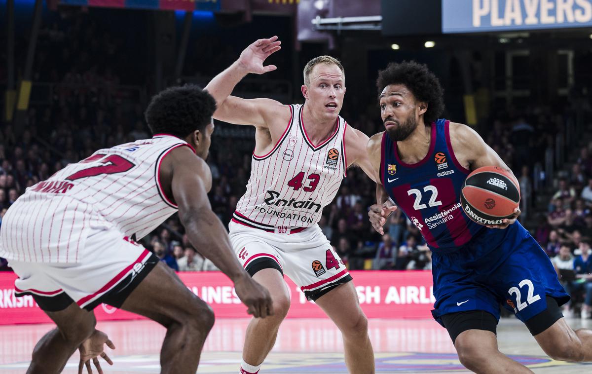 Barcelona Olympiacos Jabari Parker | Olympiacos je nadigral Barcelono in izsilil odločilno tekmo. | Foto Guliverimage