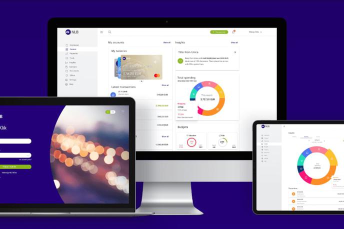 NLB Klik | Podoba mobilne aplikacije NLB Klik tesno sledi prenovljeni spletni različici NLB Klik, saj si prizadevajo zagotoviti čim bolj enako uporabniško izkušnjo na obeh dostopovnih kanalih. | Foto S. C. (zajem zaslona)