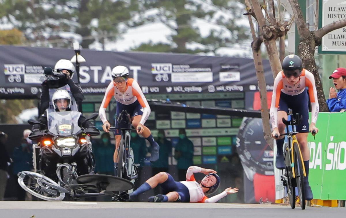 Annemiek Van Vleuten | Bo Annemiek Van Vleuten po padcu v sredinem mešanem ekipnem kronometru kos sobotni cestni dirki?  | Foto Guliverimage