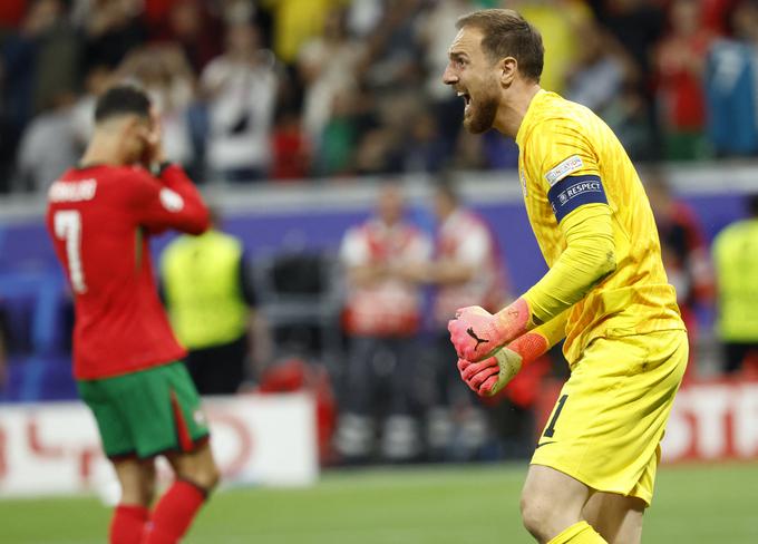 Eden najlepših trenutkov Slovenije na Euru 2024: ko je Jan Oblak ubranil enajstmetrovko Cristianu Ronaldu. | Foto: Reuters