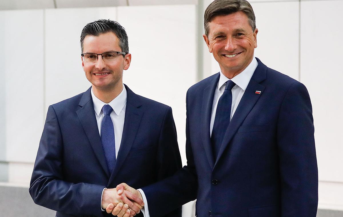 Borut Pahor in Marjan Šarec | Foto STA