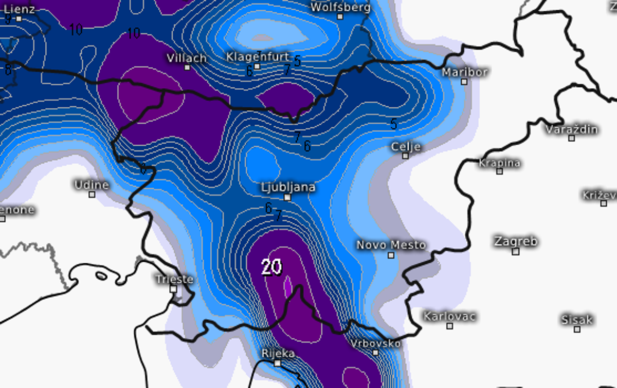 Naslovna | Zimske razmere v oktobru ali novembru pri nas ne bi bile nekaj novega, čeprav niso prav pogoste. | Foto meteologix