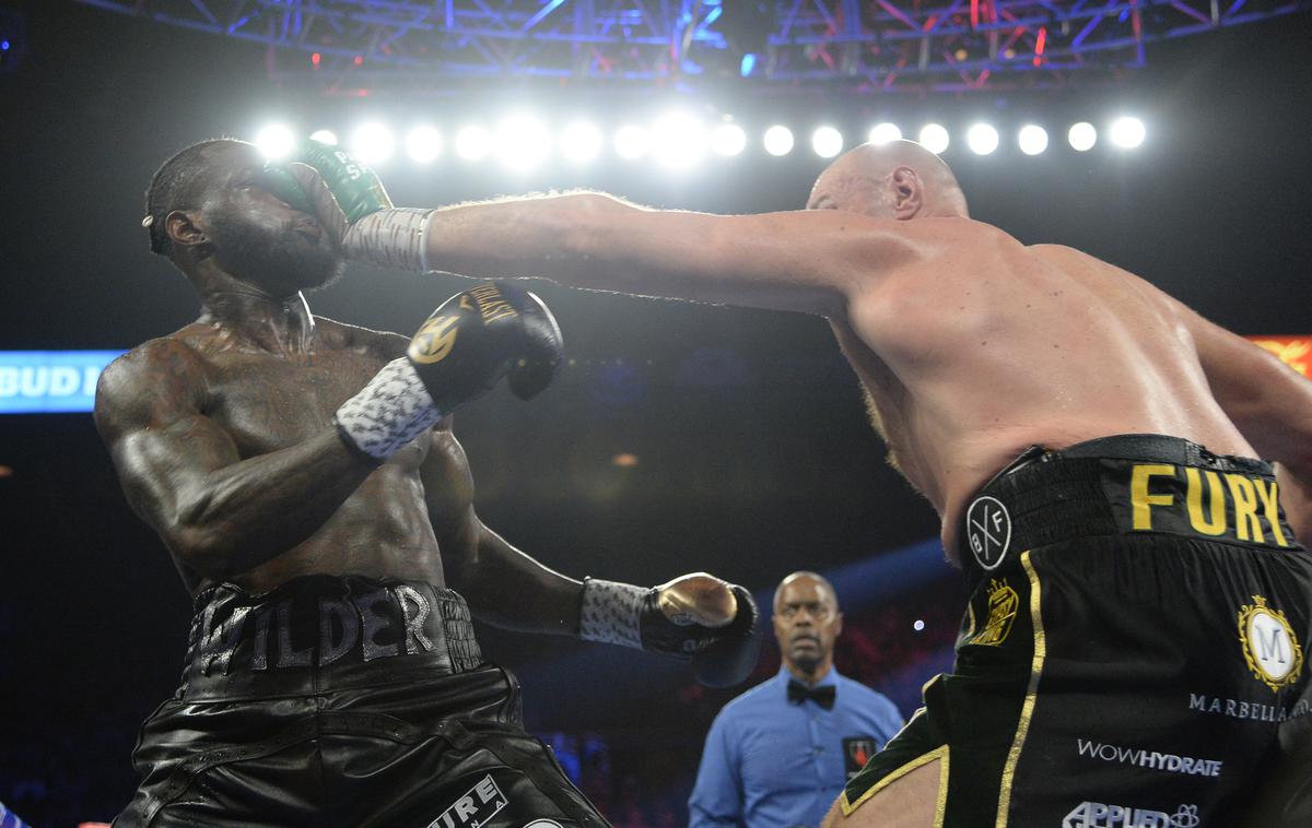 Deontay Wilder Tyson Fury | Zaradi pozitivnega testa Tysona Furyja je dvoboj z Deontayjem Wilderjem prestavljen na oktober. | Foto Reuters