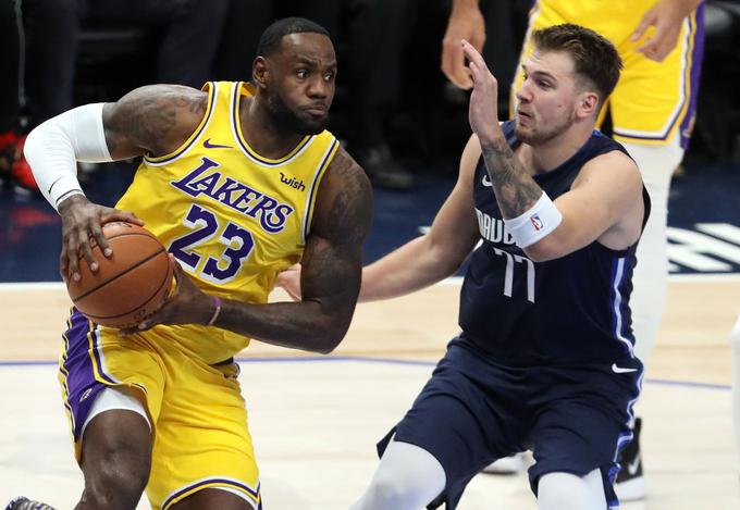 Luka Dončić bo zaigral v ekipi LeBrona Jamesa. | Foto: Getty Images