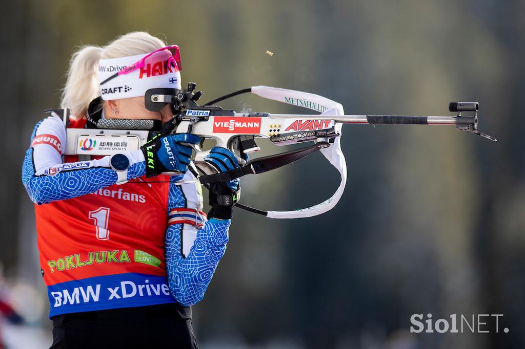 Biatlon Pokljuka zasledovalna tekma ženska