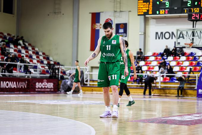 Krka je izgubila v Beogradu. | Foto: FMP Soccerbet/Nikola Cimburovic/ABA liga