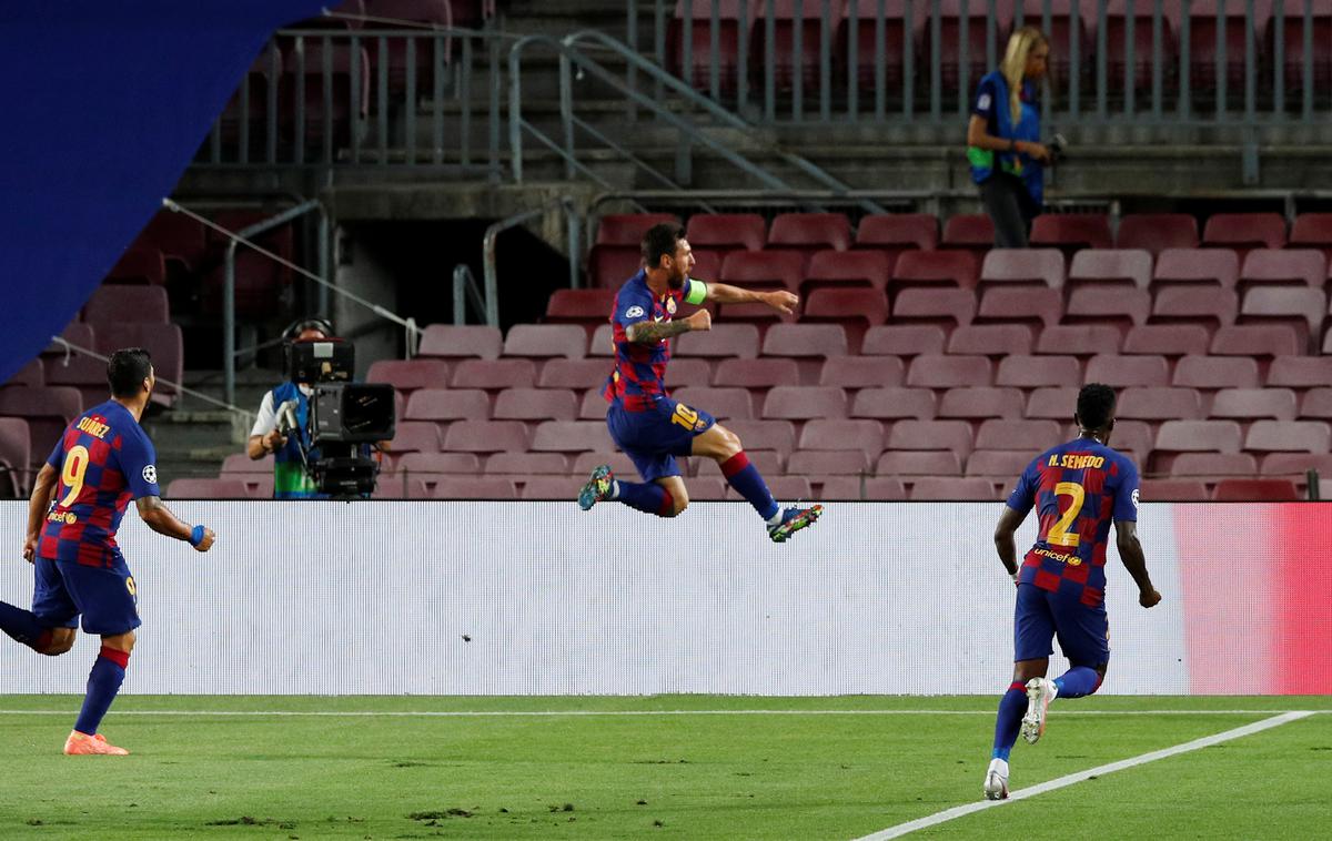 Barcelona Napoli | Barcelona je po uvodnem remiju na povratni tekmi ugnala Napoli in napredovala v četrtfinale. V tem se bo pomerila z nemškim prvakom Bayernom. | Foto Reuters