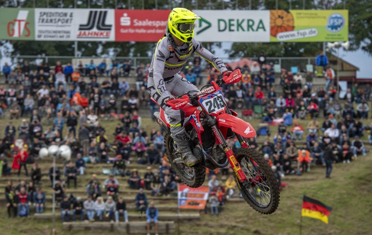 Tim Gajser Nemcija | Tim Gajser je bil na dirki MXGP v Nemčiji najhitrejši v drugi vožnji. | Foto Honda Pro Racing/ShotbyBavo