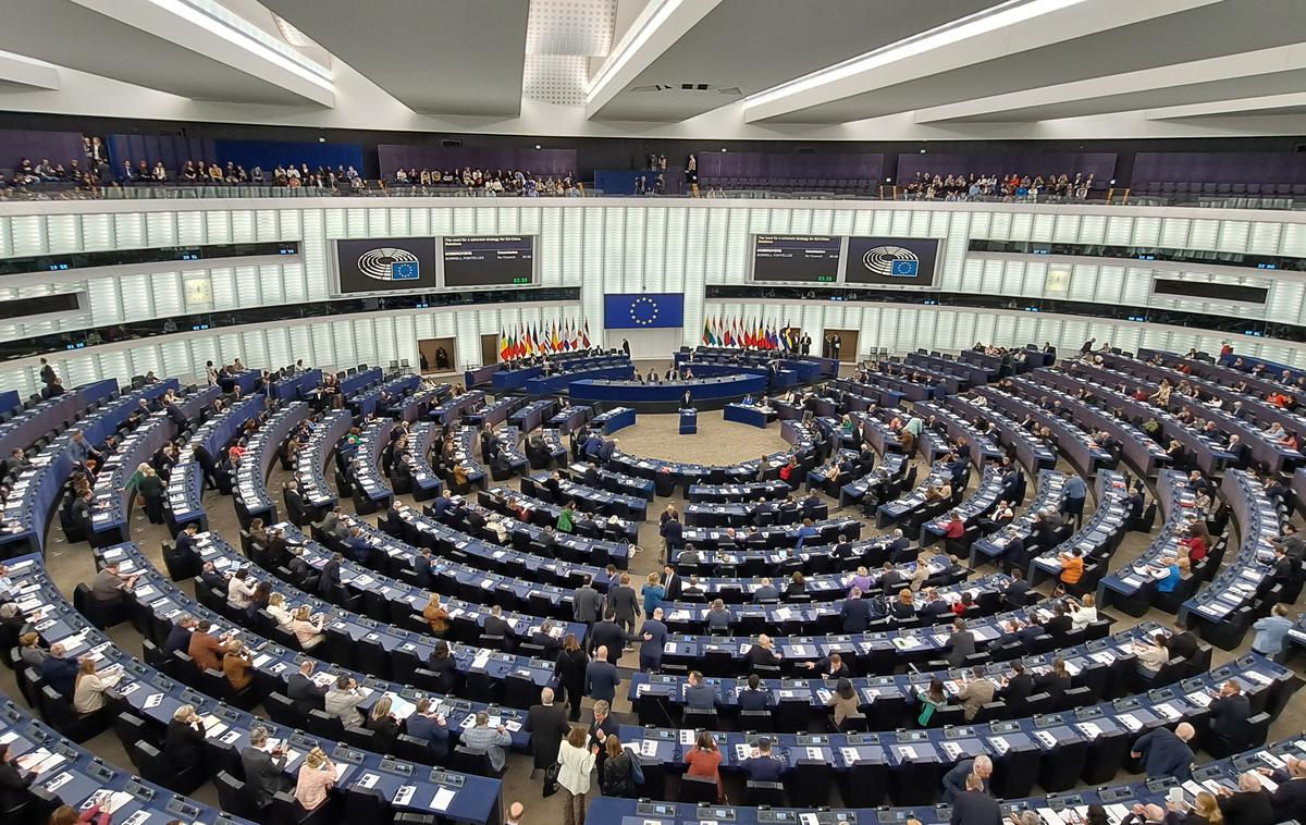 Evropski parlament Strasbourg | V parlamentu so pojasnili, da je šlo za tiskarsko napako in da so letak popravili. | Foto K. M.