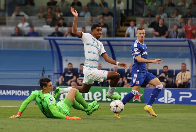 Jeseni je presenetil obrambno vrsto Chelseaja in dosegel edini zadetek na tekmi. Po dvoboju je odstopil trener modrih Thomas Tuchel. | Foto: Reuters