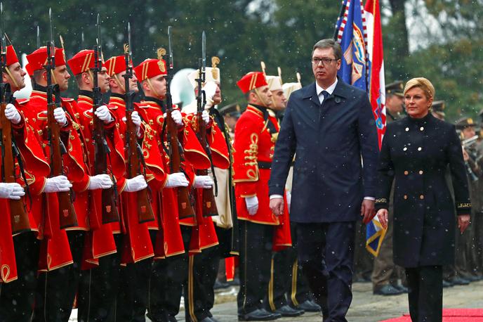 Aleksandar Vučić in Kolinda Grabar-Kitarović | Foto Reuters