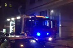 V središču Ljubljane zagorelo v garažni hiši (foto in video)