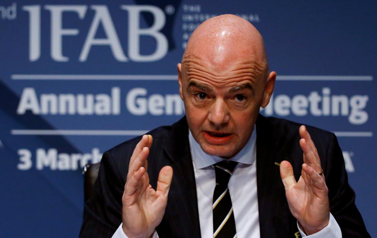 Gianni Infantino | Predsednik Fife je Portugalcu čestital za rekord. | Foto Reuters