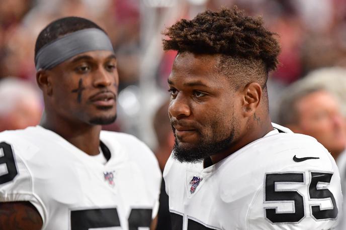 Oakland Raiders Vontaze Burfict | Vontaze Burdict  je bil že v preteklosti znan po svojih grobih napadih in že pred tem zaradi tega tudi trikrat kaznovan. | Foto Reuters