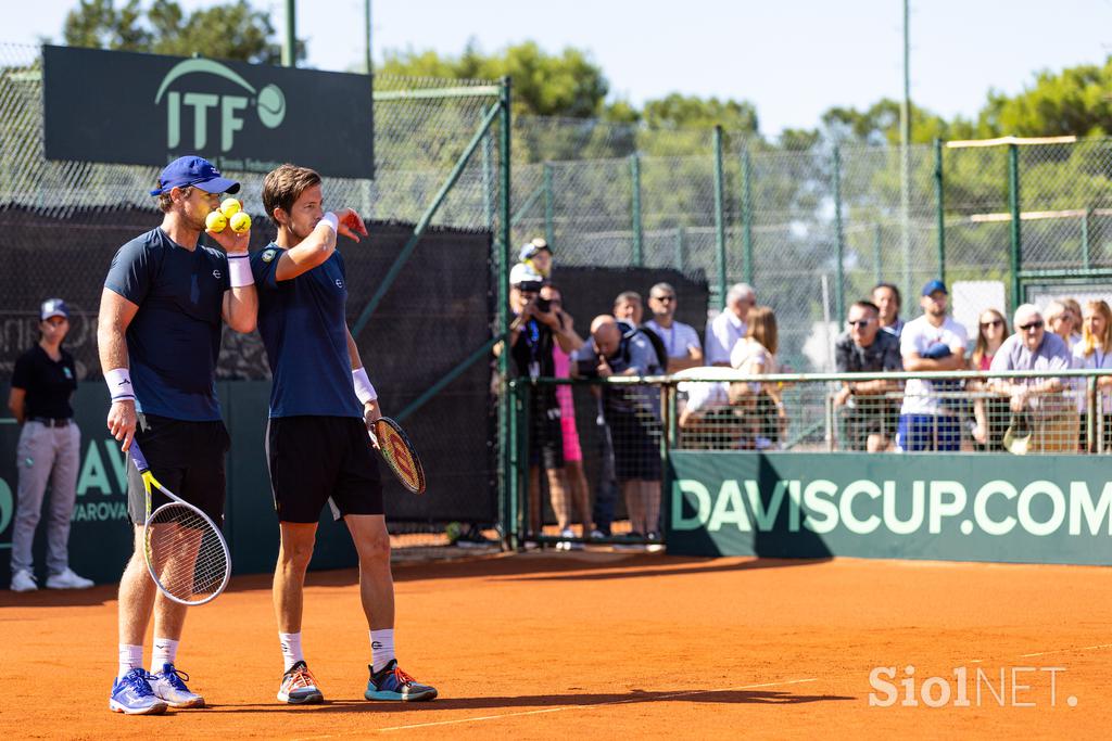 Davisov pokal Kavčič Bedene zadnja tekma