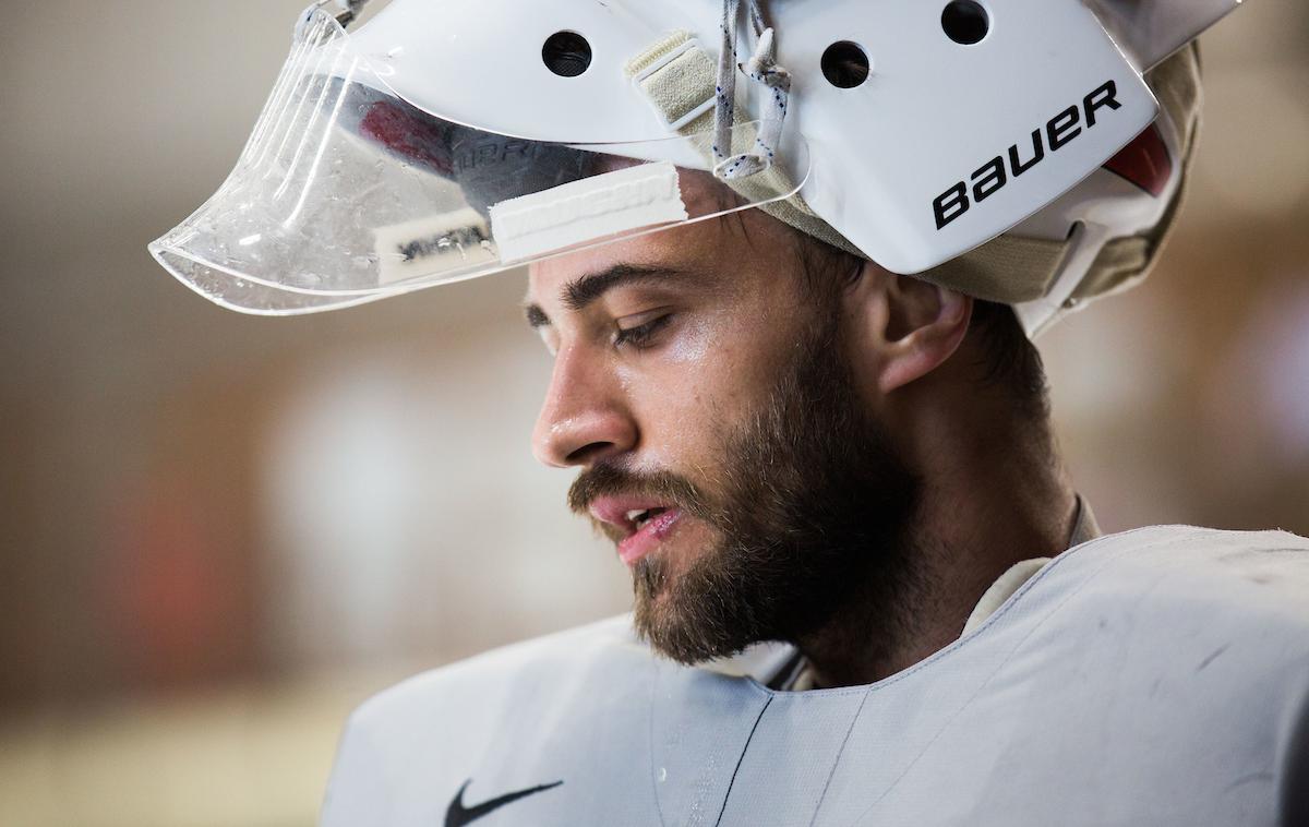 slovenska hokejska reprezentanca trening pred SP 2019 | Matija Pintarič bo tudi v prihodnji sezoni zagotovo igral v dresu francoskega podprvaka Rouena, so potrdili v klubu. | Foto Peter Podobnik/Sportida