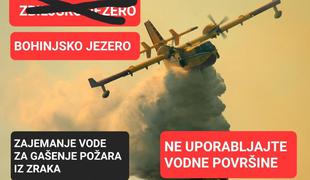 Požar pri Preddvoru se širi, razmere so kritične. Hrvaški canadair pomaga gasiti #video