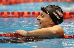 Katie Ledecky z novo zlato medaljo skočila na tretje mesto olimpijske zgodovine