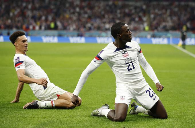 Timothy Weah je ZDA popeljal v vodstvo. | Foto: Reuters