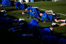 Slovenska nogometna reprezentanca trening Benjamin Šeško