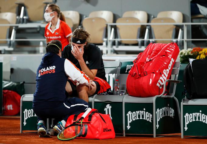 Novak Đoković je v petem nizu hitro vedel, da Cicipas nima več moči. | Foto: Gulliver/Getty Images