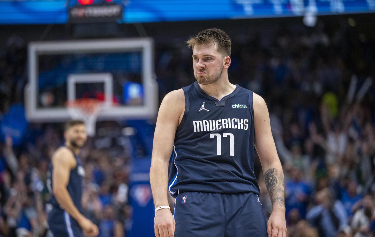 Luka Dončić | Luka Dončić se veseli napredovanja v drugi krog končnice. | Foto Reuters