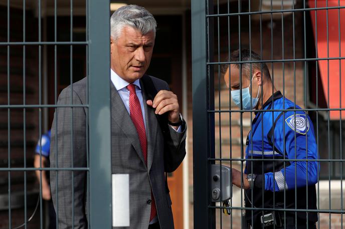 Hashim Thaci | Vsi obtoženci so v priporu po potrditvi obtožnice od novembra 2020, ko je bil Thaci še predsednik Kosova in je zaradi obtožnice odstopil. | Foto Reuters