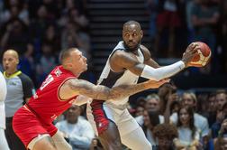 LeBron James Američane popeljal do zmage nad svetovnimi prvaki