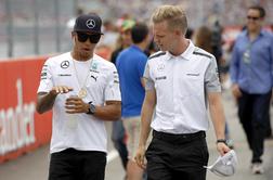 Hamilton in Magnussen bosta VN Madžarske štartala iz ulice boksov