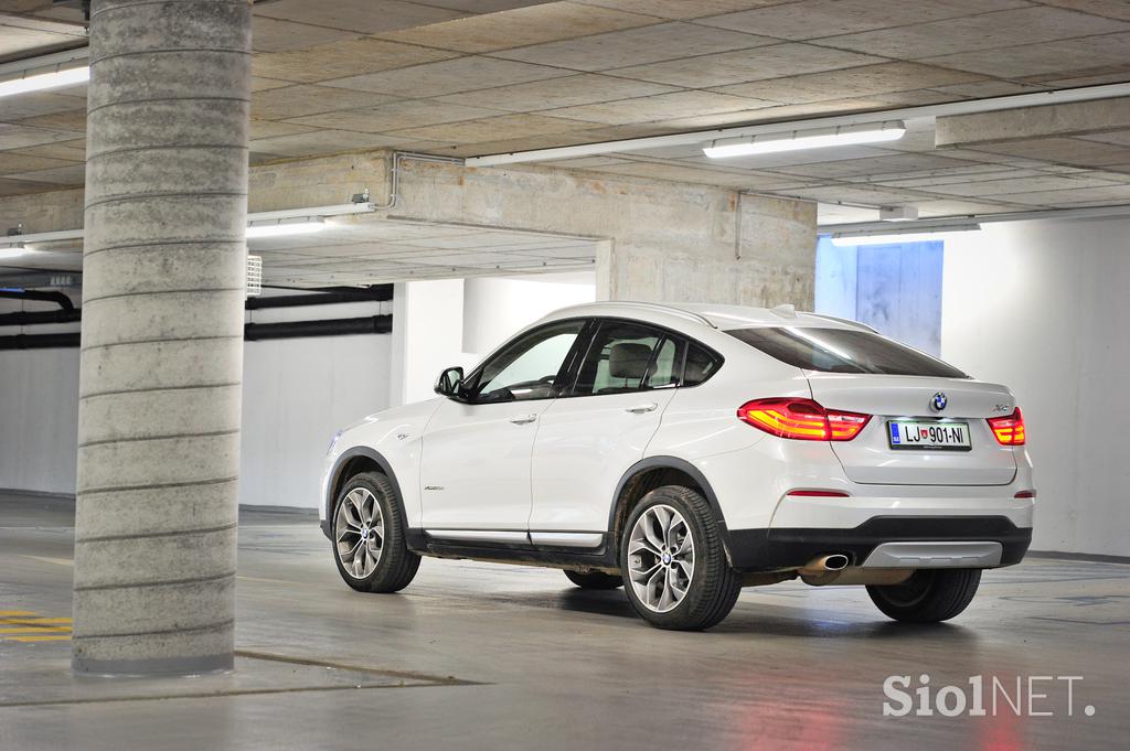 BMW X4 2,0d Xdrive - fotogalerija testnega vozila