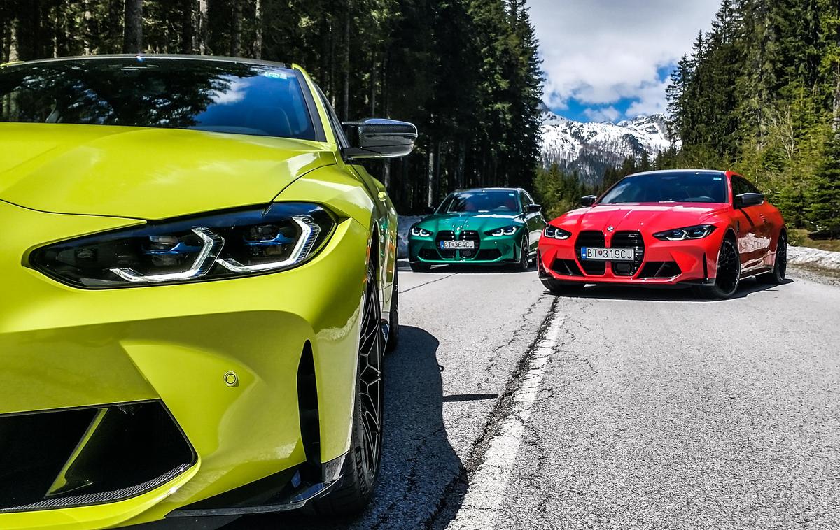 BMW M3 competition | Ne, športne limuzine niso več dolgočasne. Ne le zaradi videza, pri BMW M se želijo ločiti od drugih tudi po udarnih barvah. | Foto Gašper Pirman