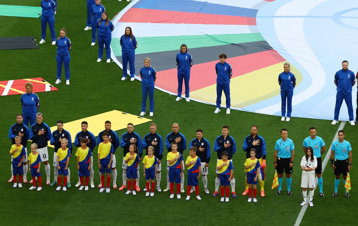 Euro 2024 Slovenija Danska | Zgodovinski trenutek: po 24 letih Slovenija začenja svoje drugo evropsko prvenstvo. | Foto Reuters