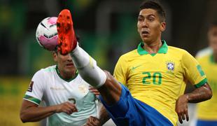 Brazilci s 5:0 ponižali Bolivijo, na zelenici tudi Neymar